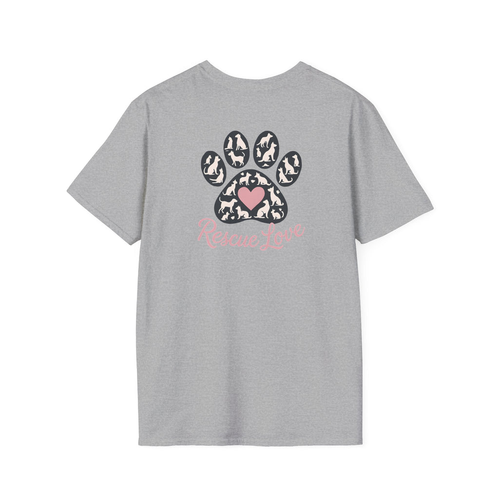 Rescue Love Paw Print T-Shirt
