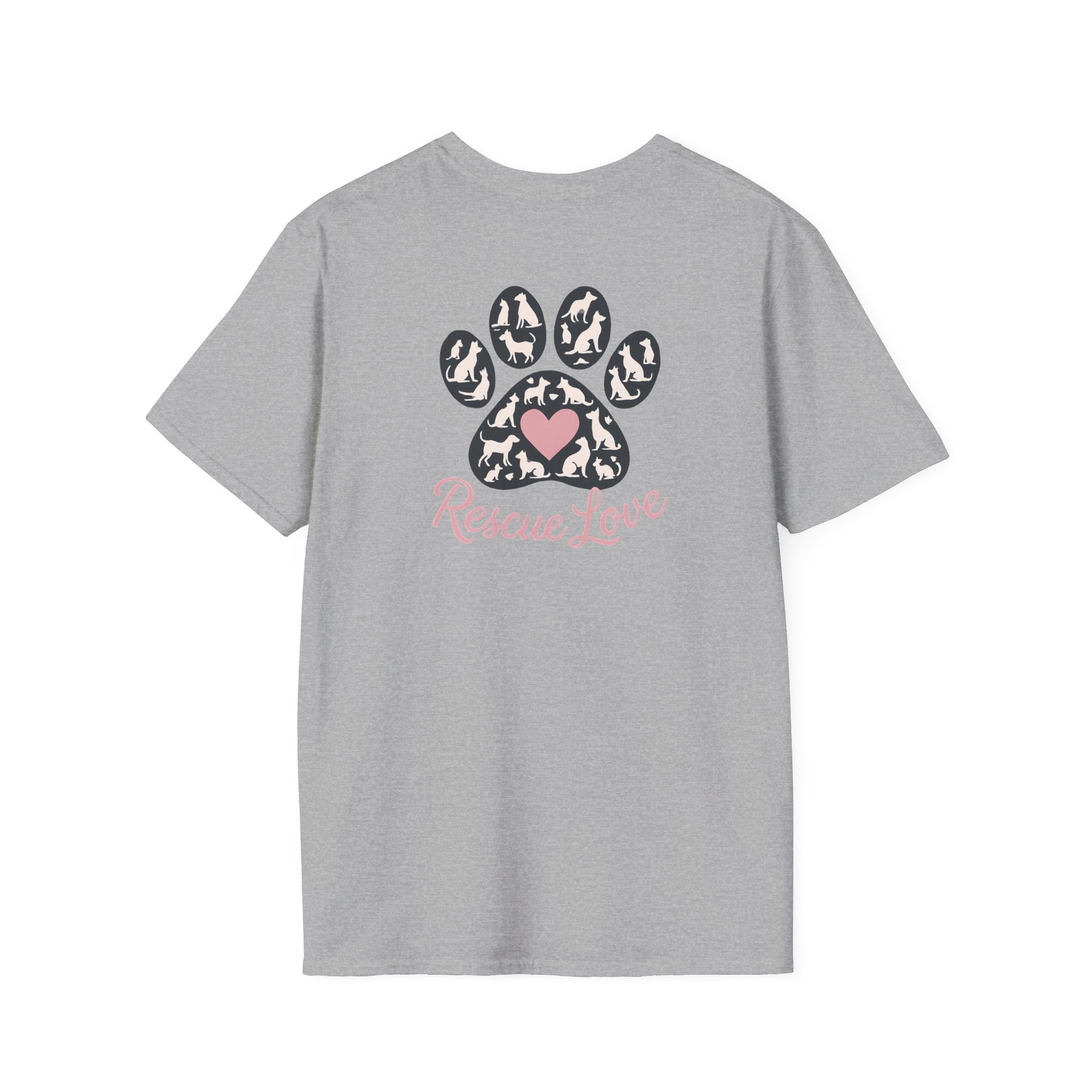 Rescue Love Paw Print T-Shirt