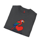 Parrot on Heart T-Shirt