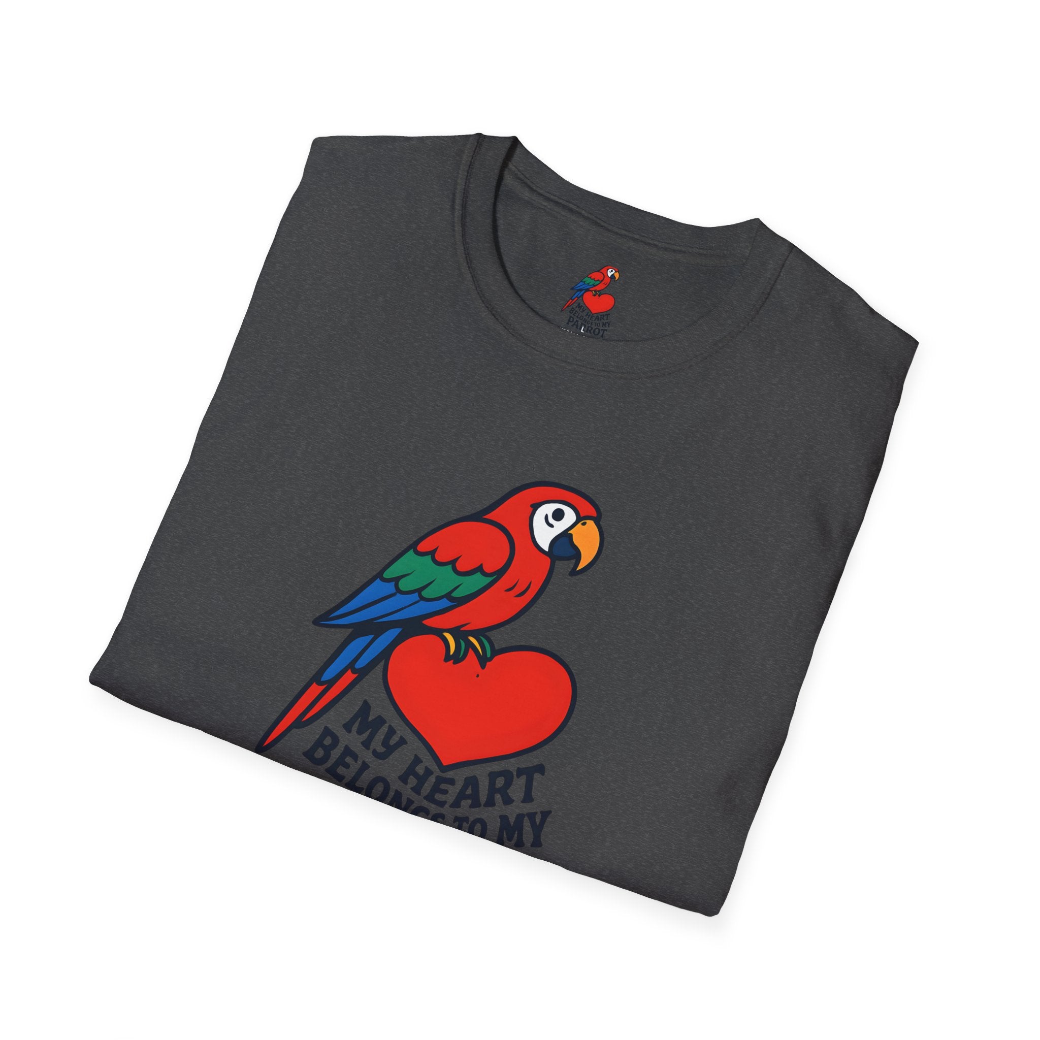 Parrot on Heart T-Shirt