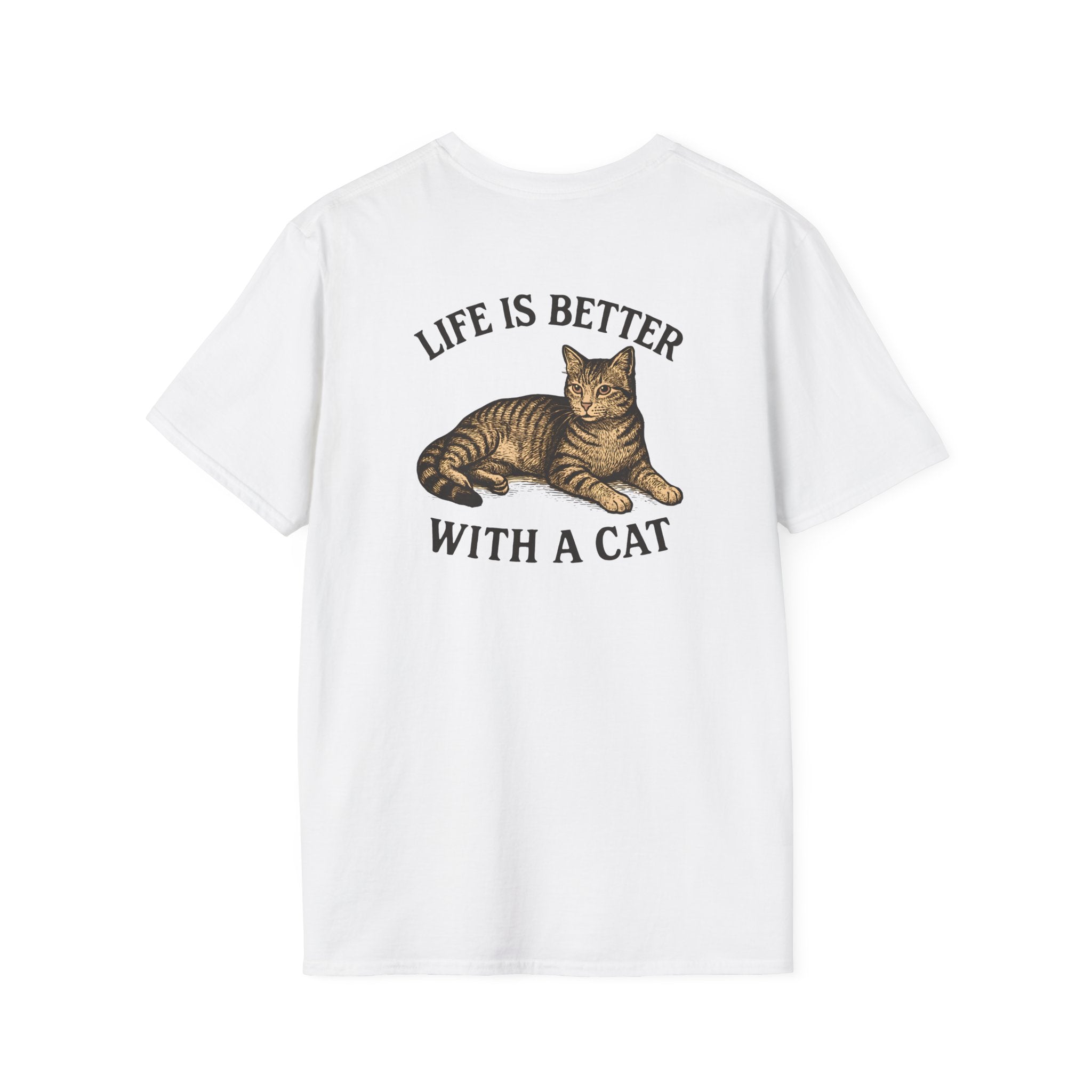 Cat With Slogan T-Shirt