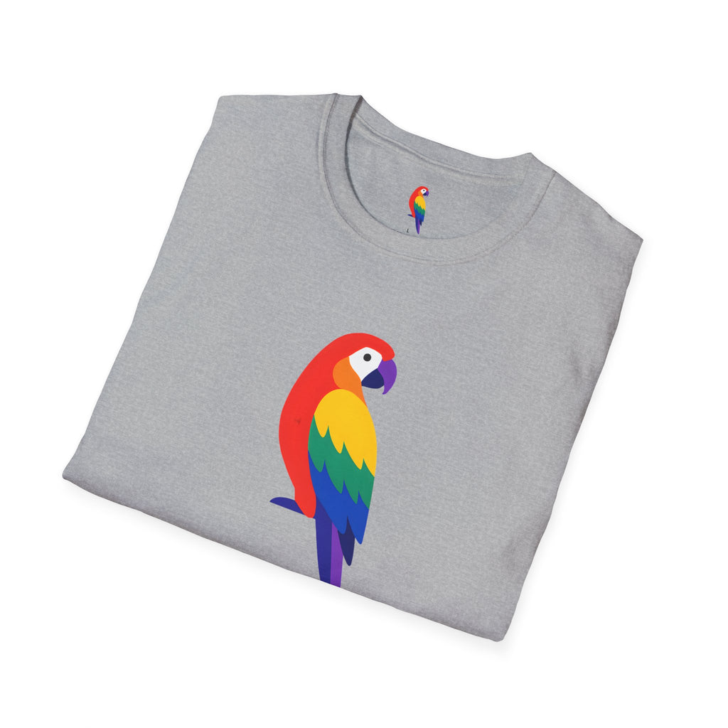 Colorful Parrot Illustration T-Shirt