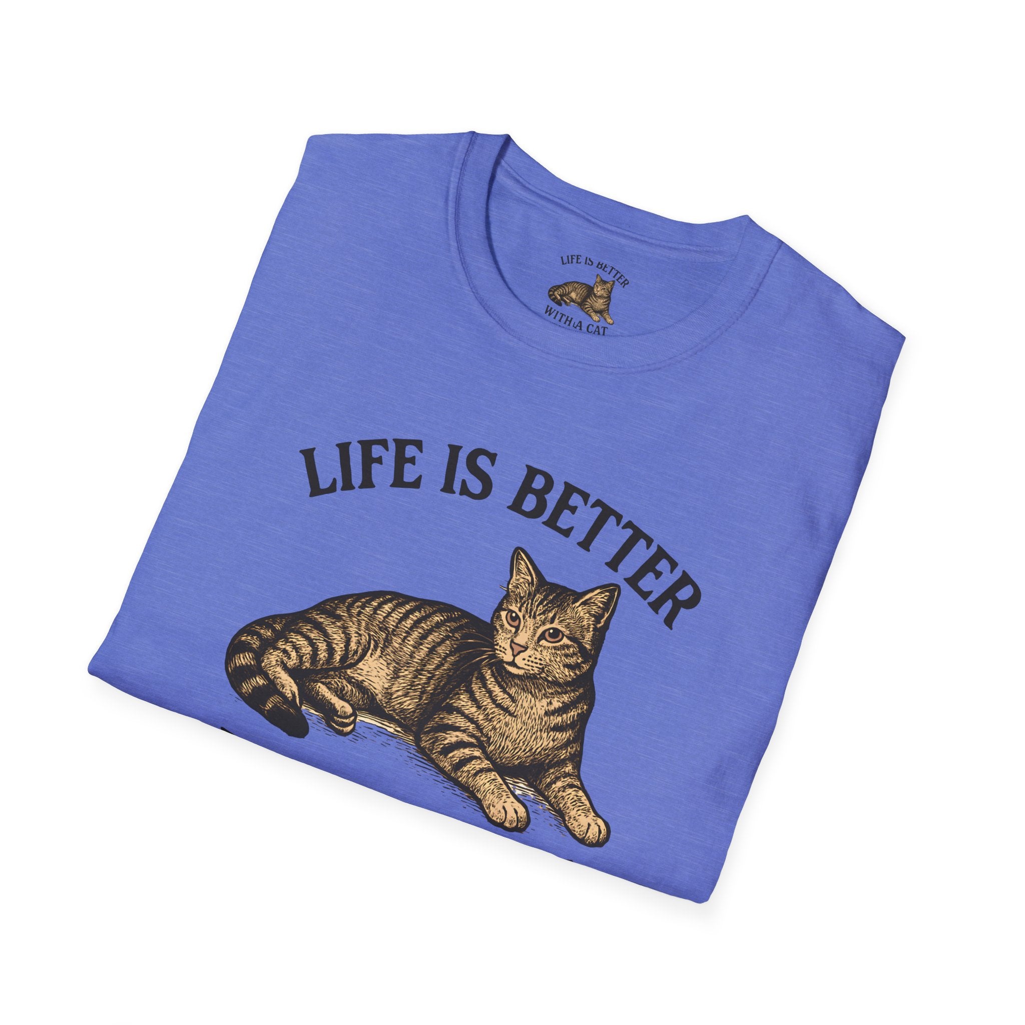 Cat With Slogan T-Shirt