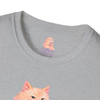 Cat with Coffee Cup T-Shirt