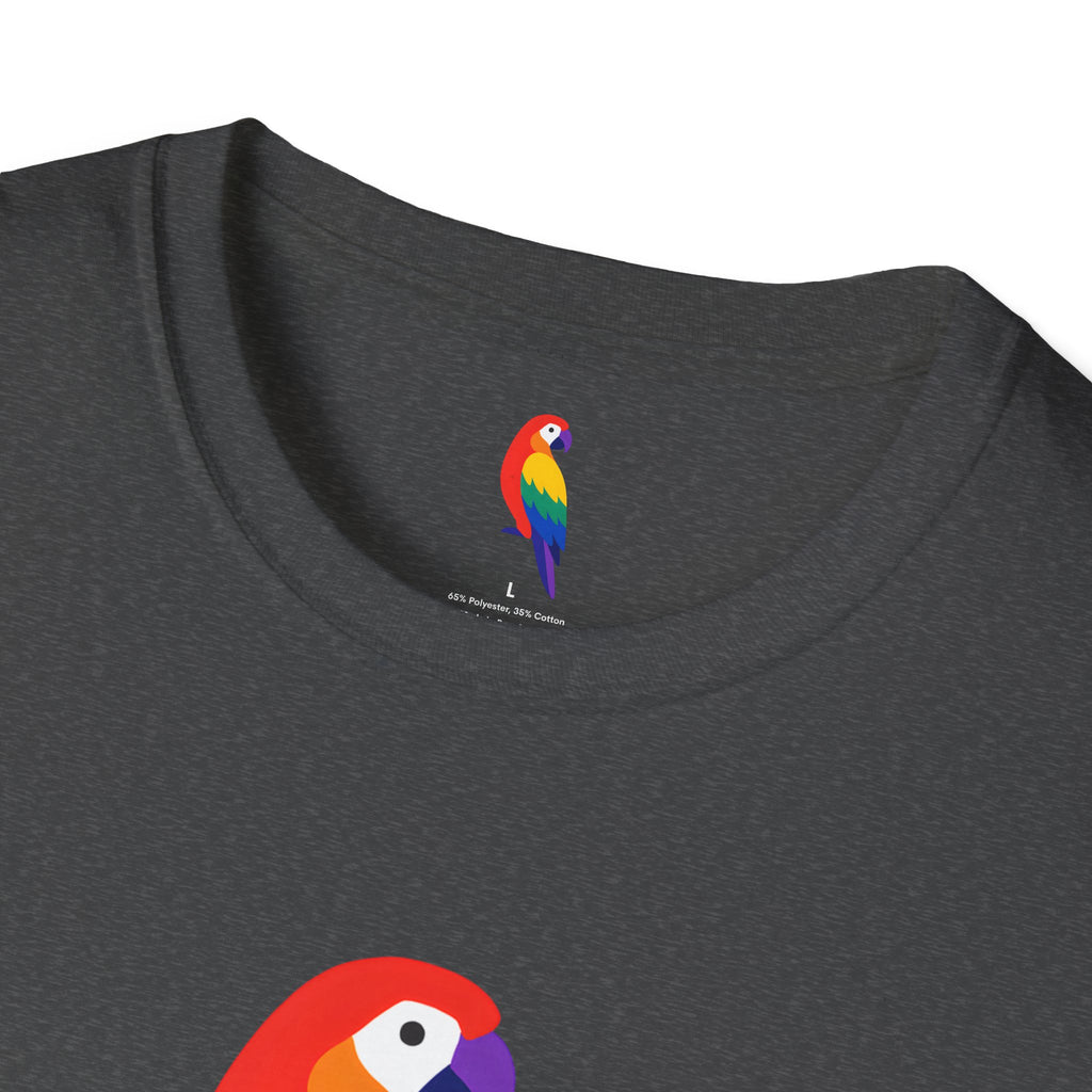Colorful Parrot Illustration T-Shirt