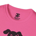 Pink curved shape T-Shirt