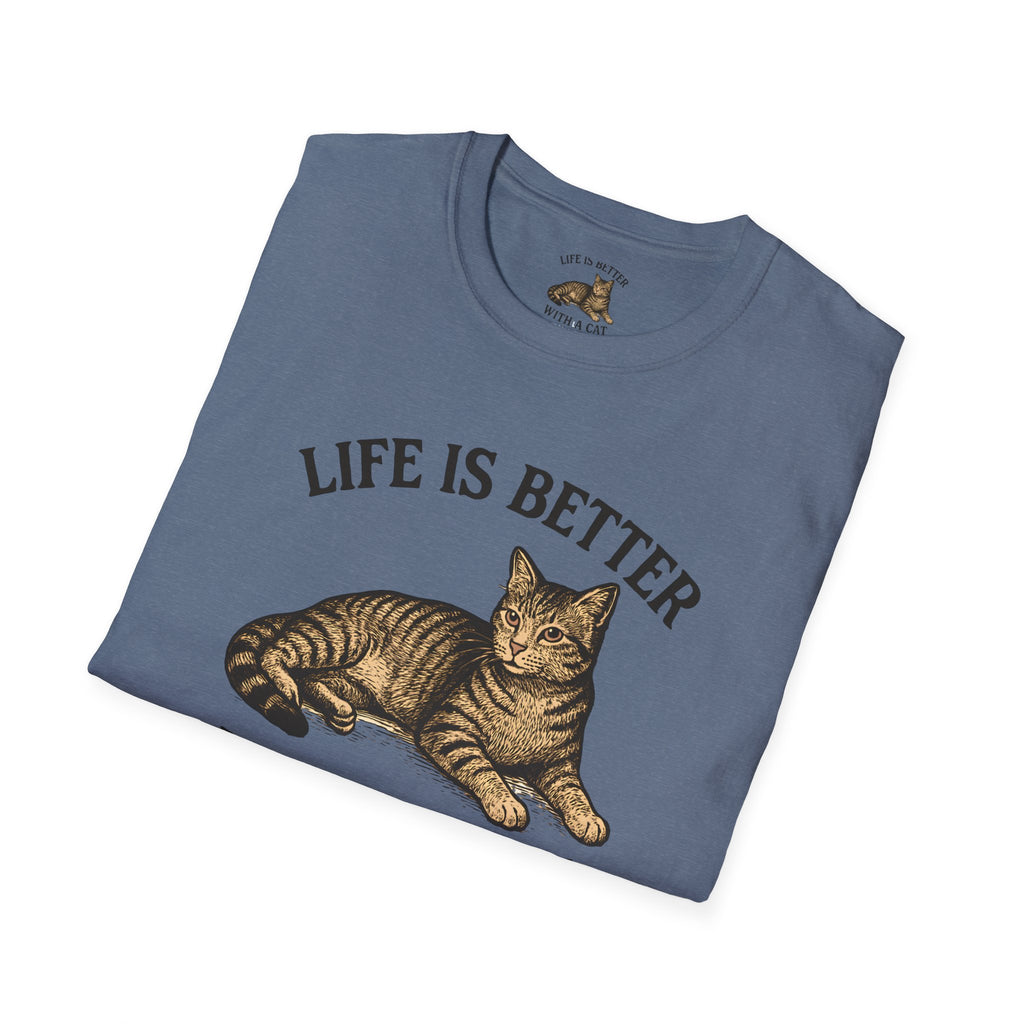 Cat With Slogan T-Shirt