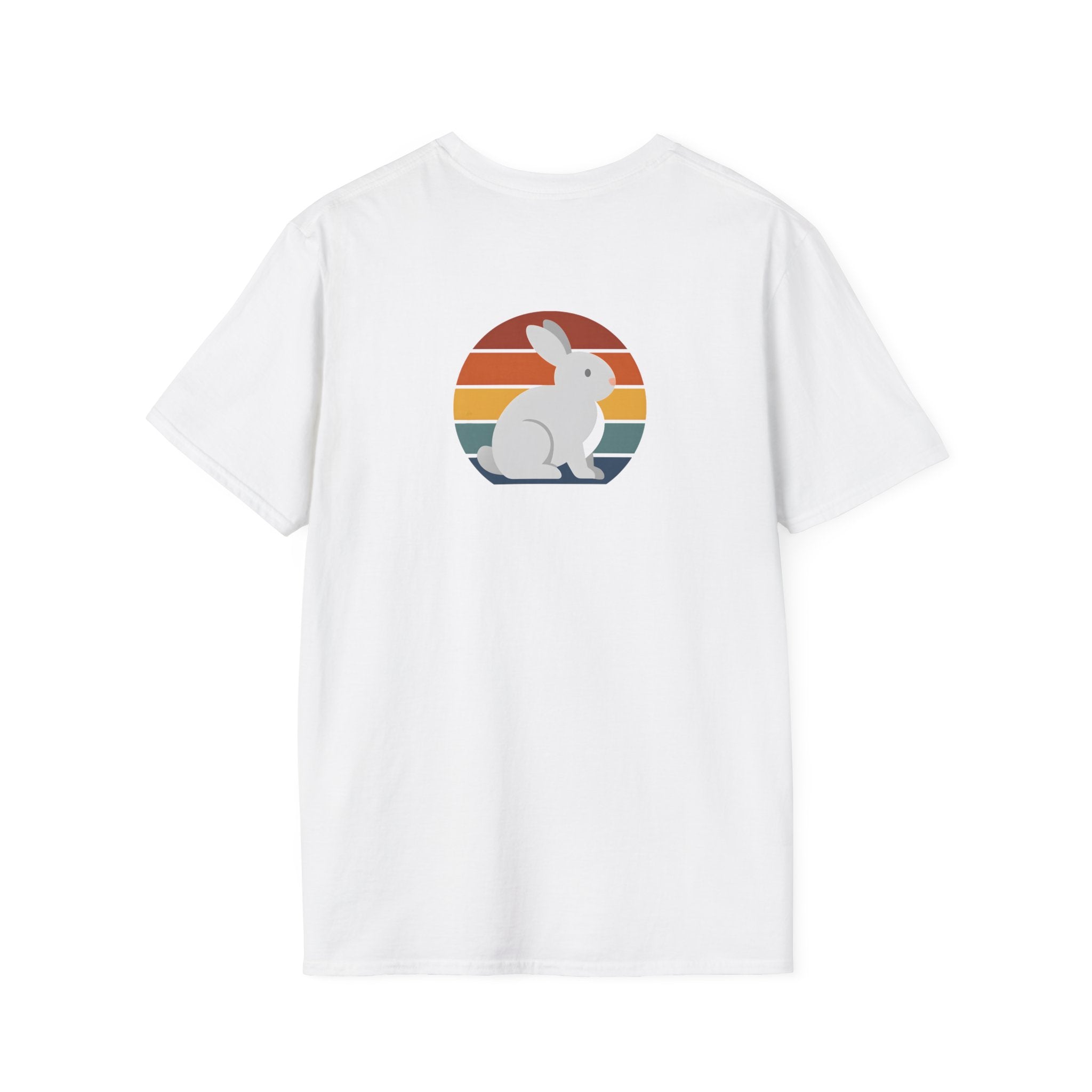 Rainbow striped rabbit T-Shirt