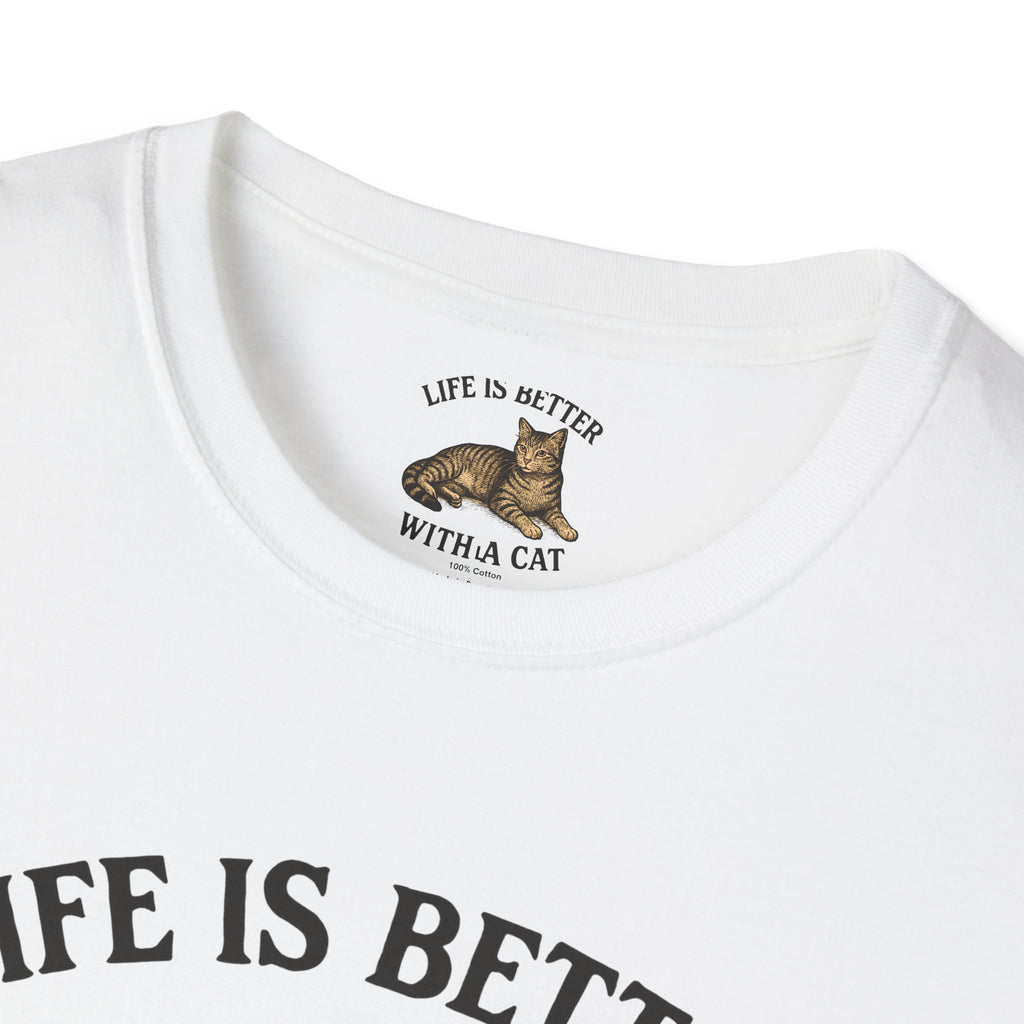 Cat With Slogan T-Shirt