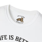 Cat With Slogan T-Shirt