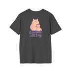 Cat with Coffee Cup T-Shirt
