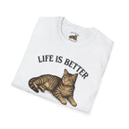 Cat With Slogan T-Shirt