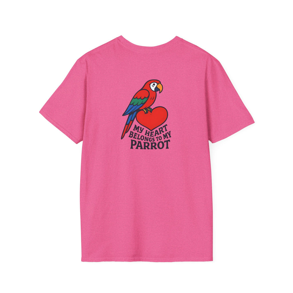 Parrot on Heart T-Shirt