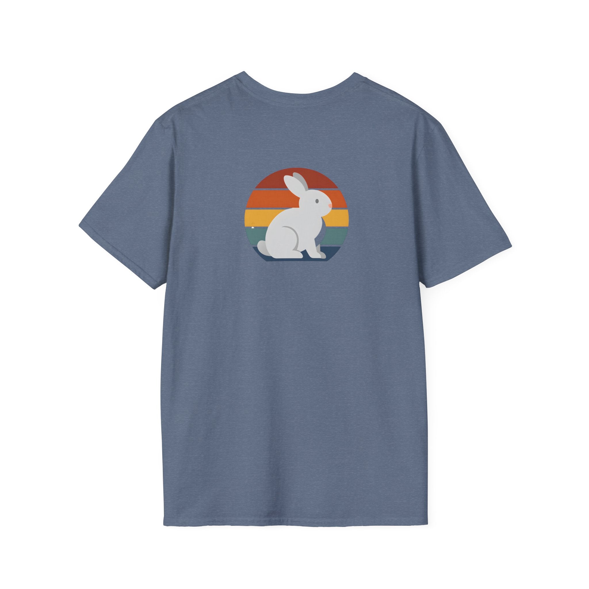 Rainbow striped rabbit T-Shirt