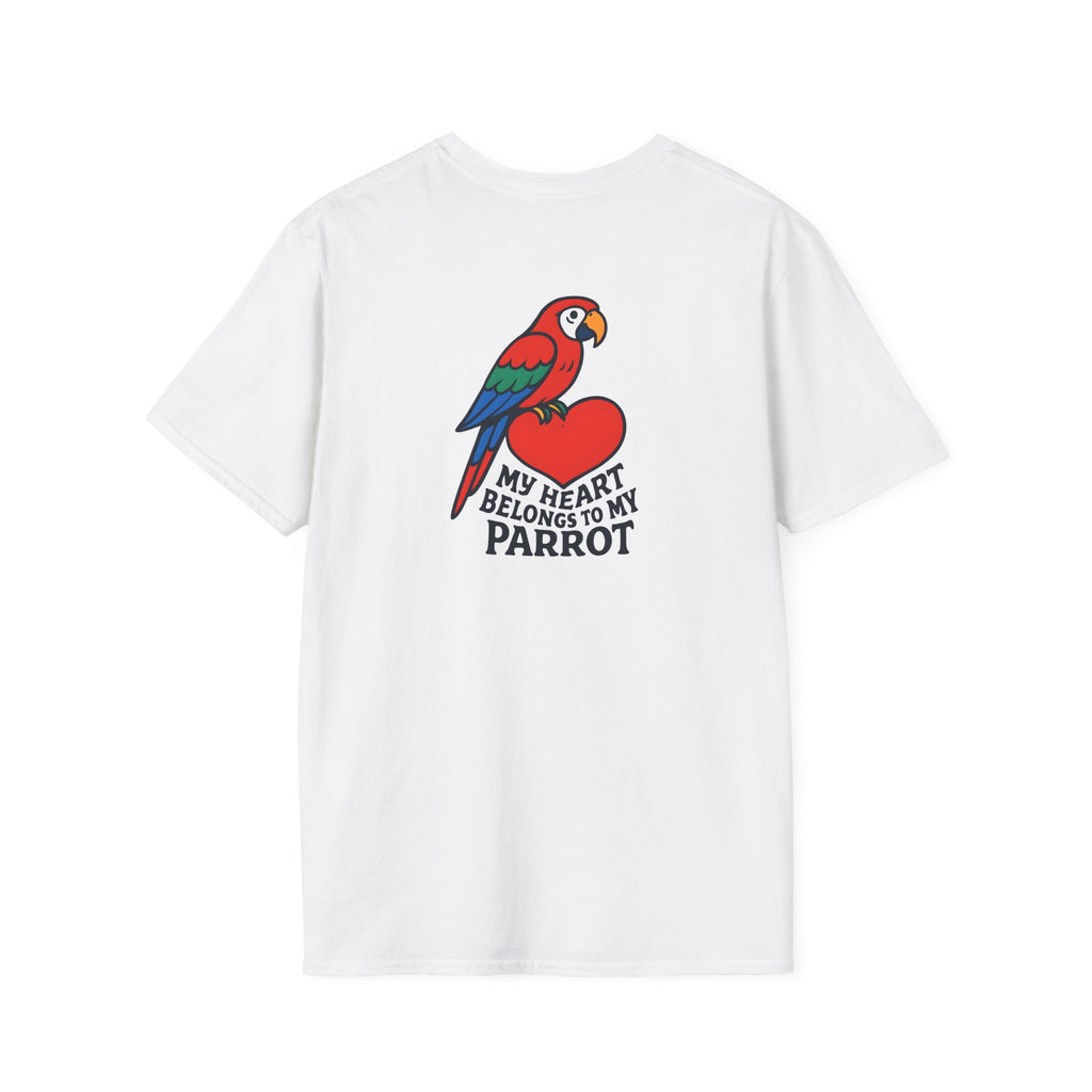 Parrot on Heart T-Shirt