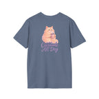 Cat with Coffee Cup T-Shirt