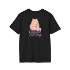 Cat with Coffee Cup T-Shirt