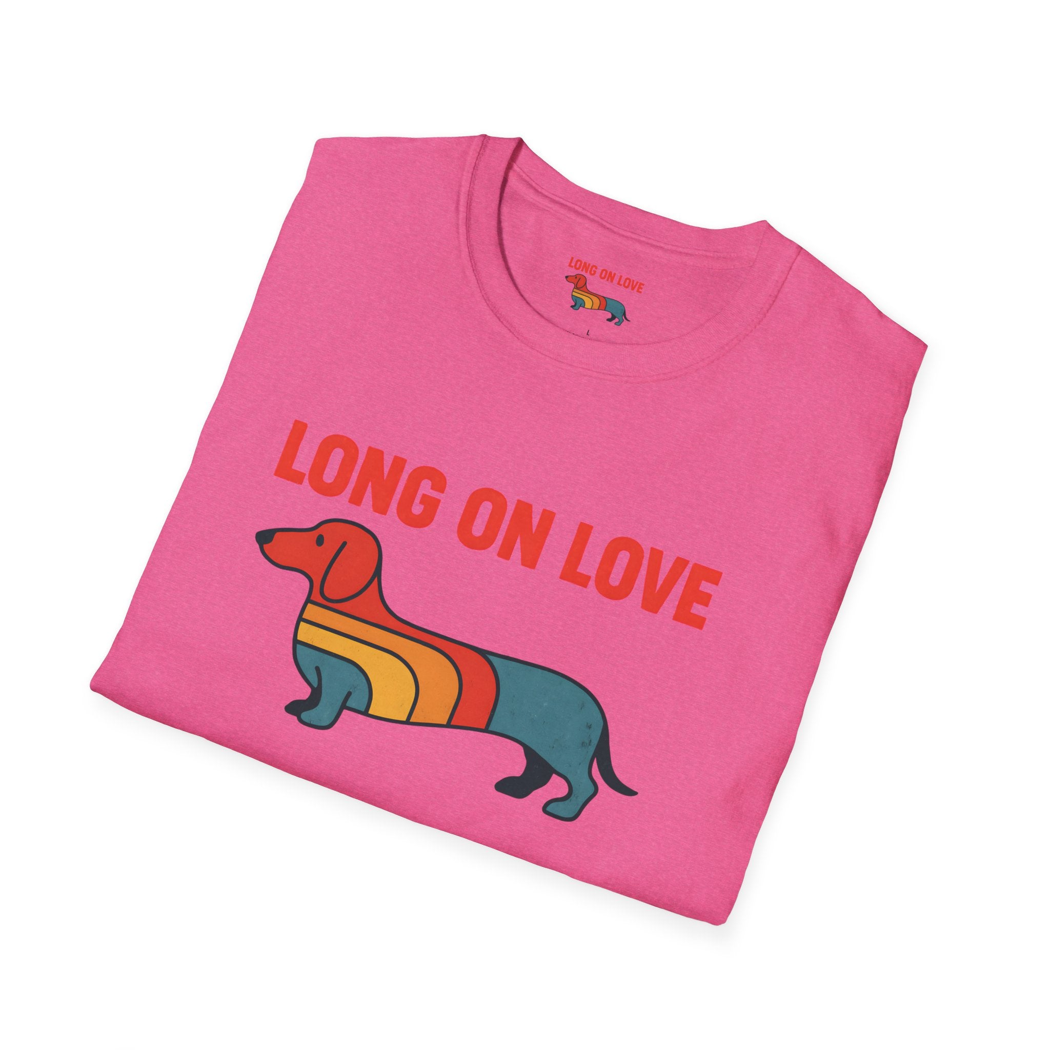 Retro Rainbow Dachshund T-Shirt