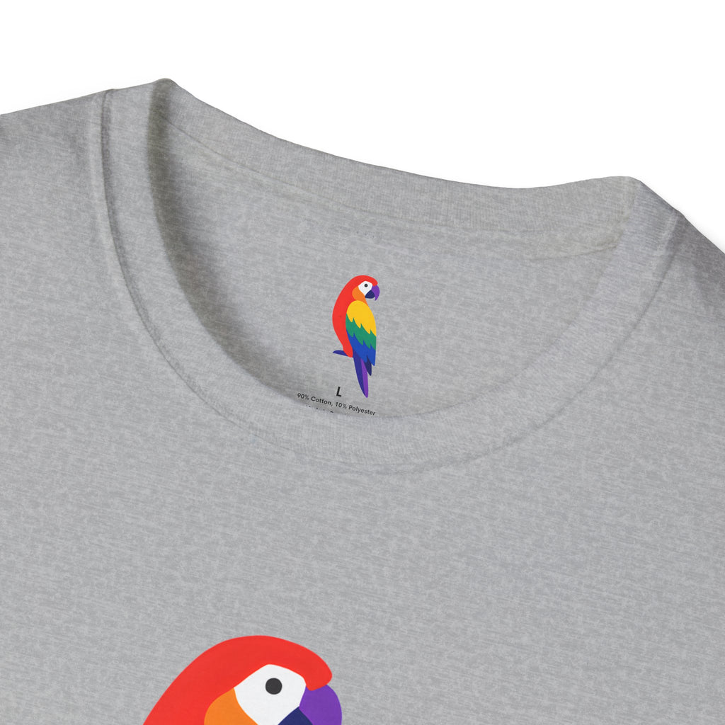 Colorful Parrot Illustration T-Shirt