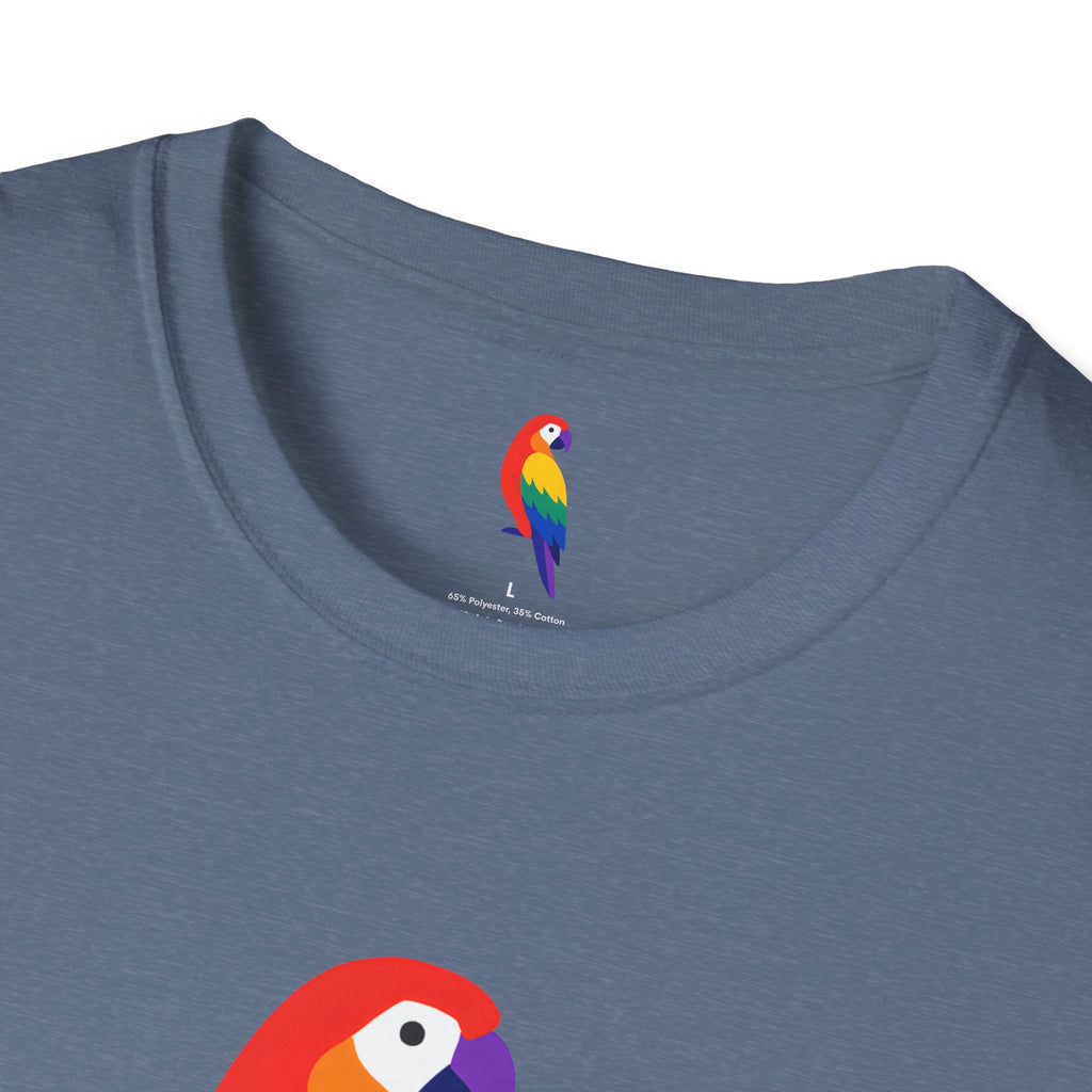 Colorful Parrot Illustration T-Shirt