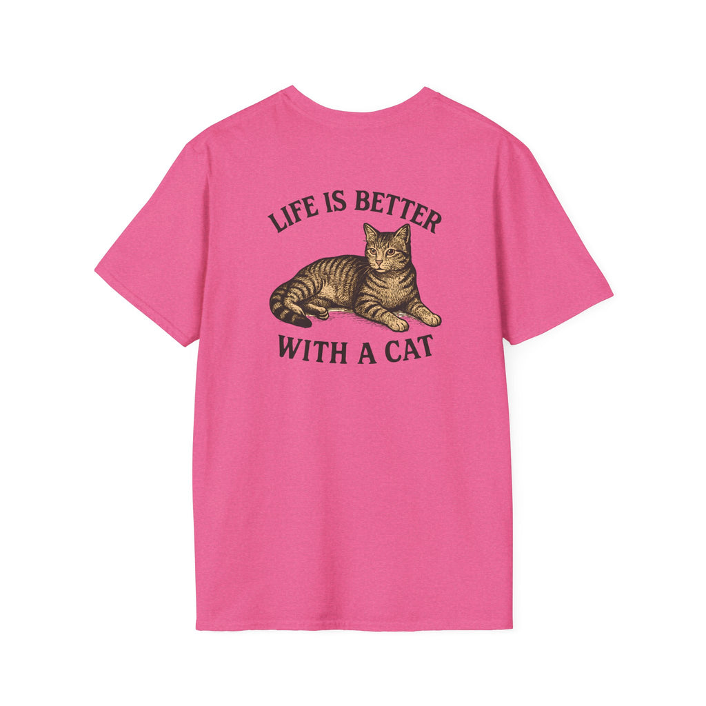 Cat With Slogan T-Shirt