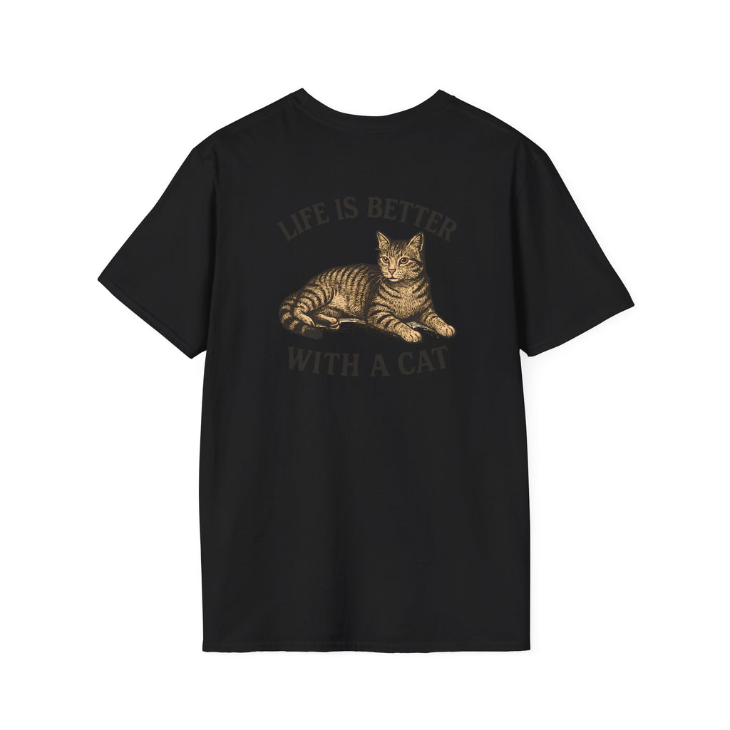 Cat With Slogan T-Shirt