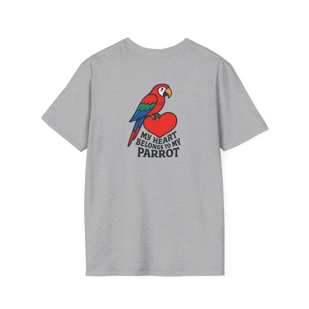 Parrot on Heart T-Shirt