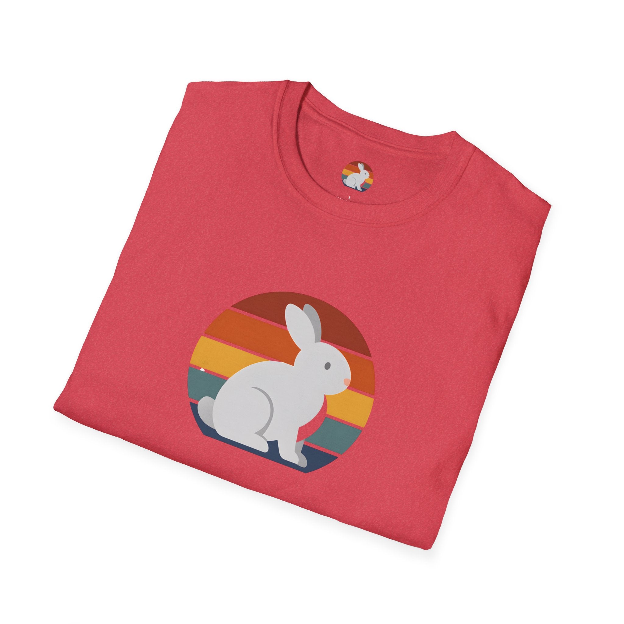 Rainbow striped rabbit T-Shirt