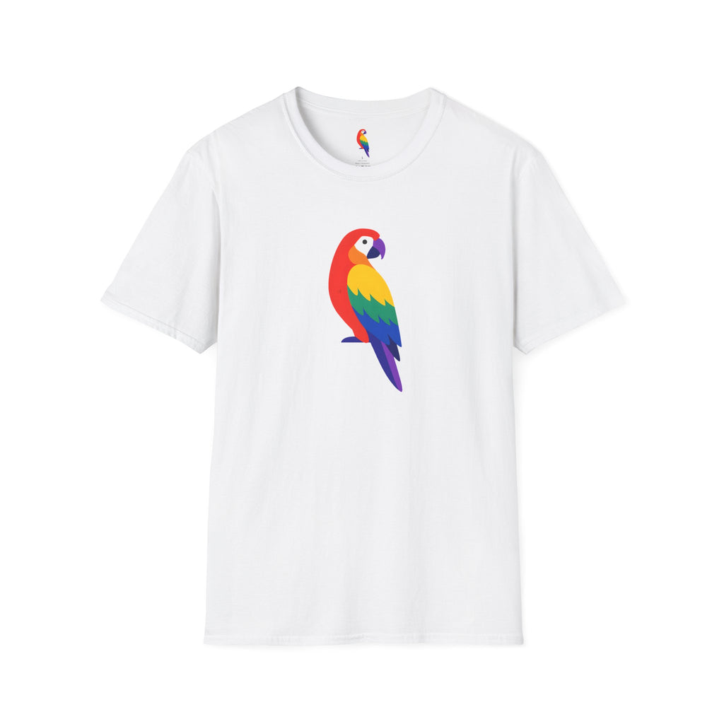 Colorful Parrot Illustration T-Shirt