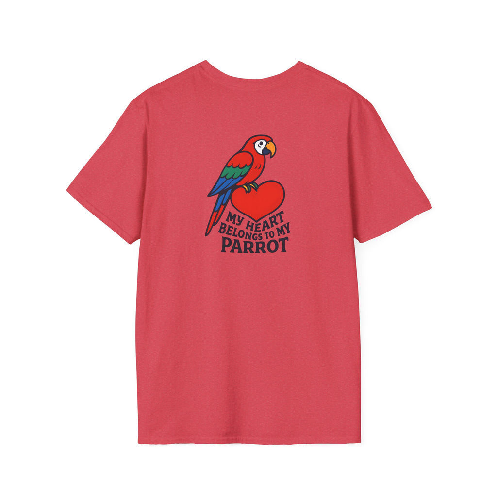 Parrot on Heart T-Shirt