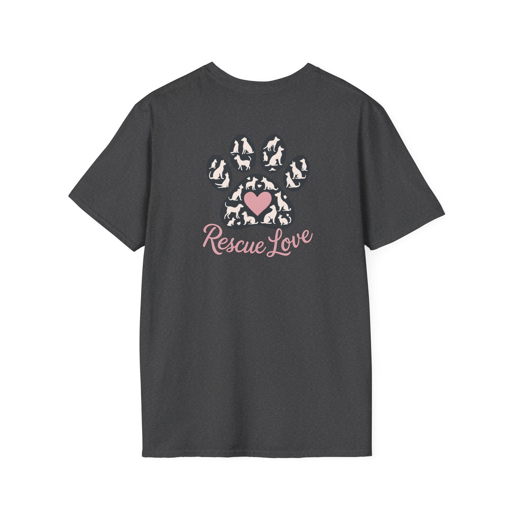 Rescue Love Paw Print T-Shirt
