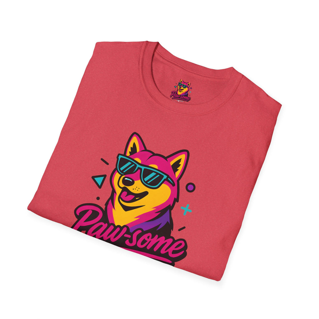 Paw-some Neon Dog T-Shirt