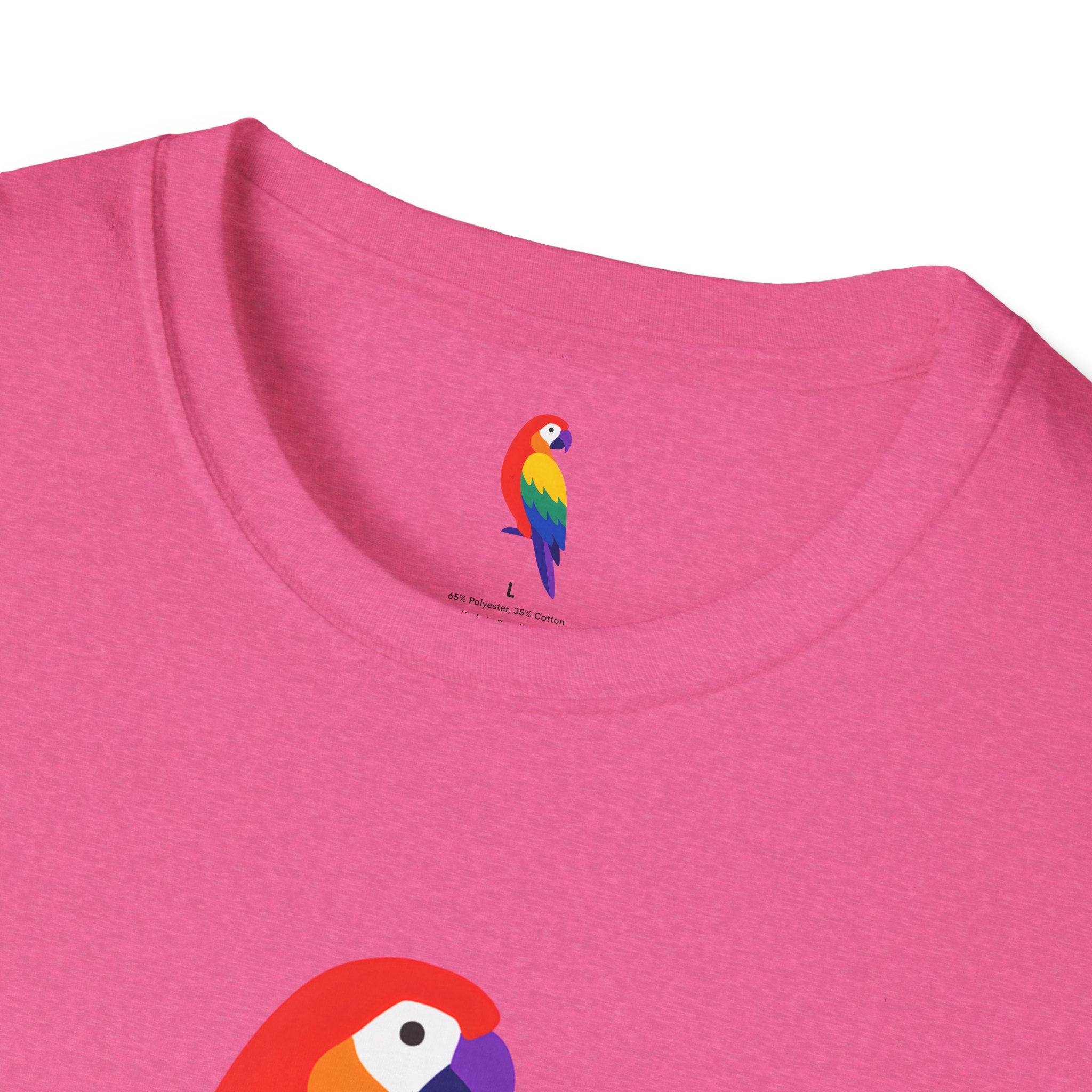 Colorful Parrot Illustration T-Shirt