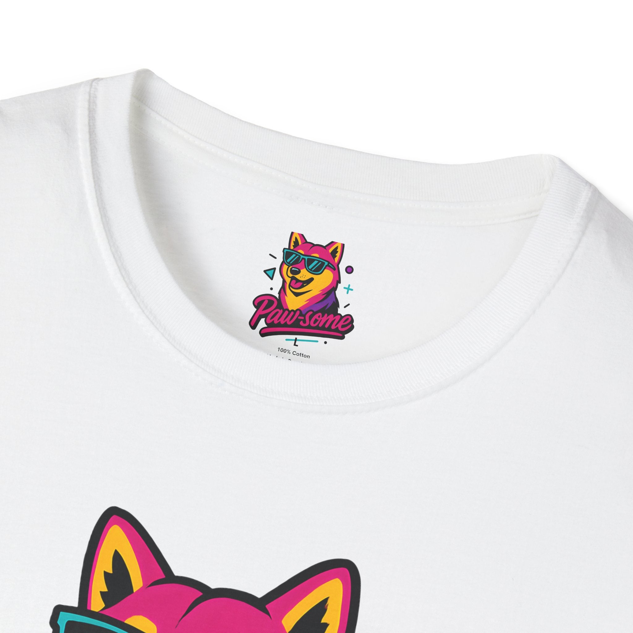 Paw-some Neon Dog T-Shirt