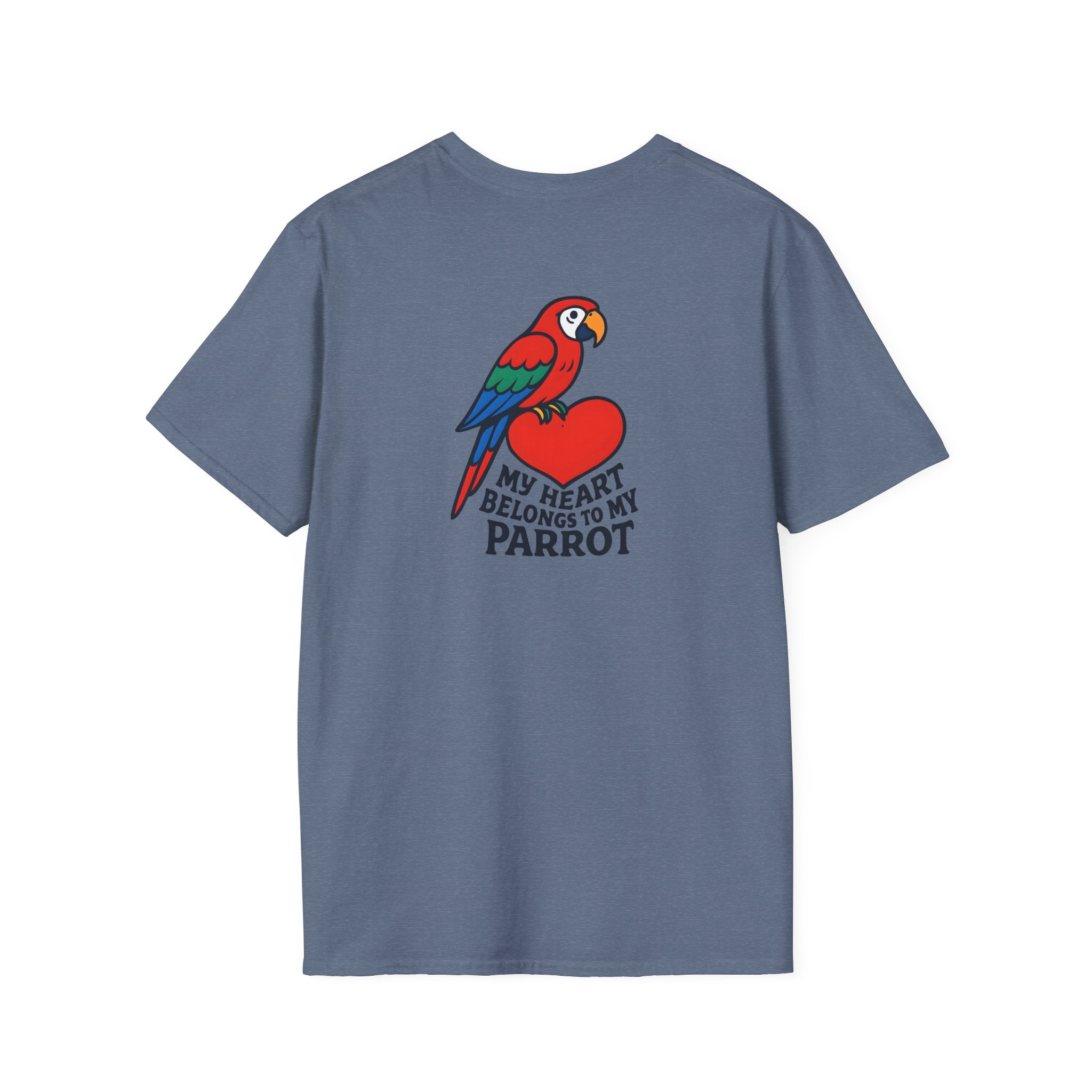 Parrot on Heart T-Shirt