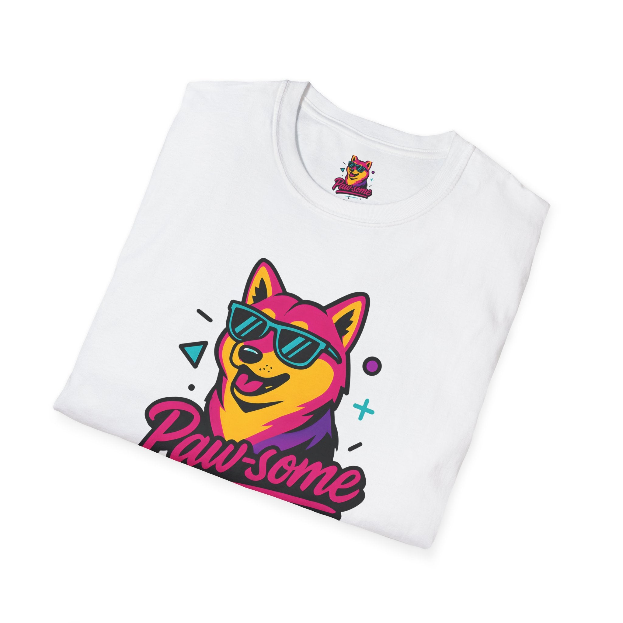 Paw-some Neon Dog T-Shirt