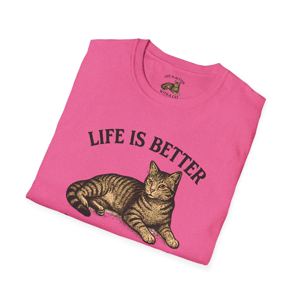 Cat With Slogan T-Shirt