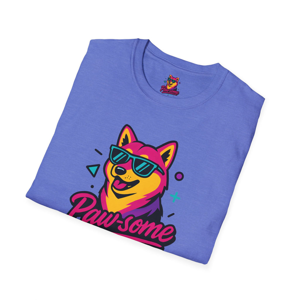 Paw-some Neon Dog T-Shirt