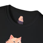 Cat with Coffee Cup T-Shirt