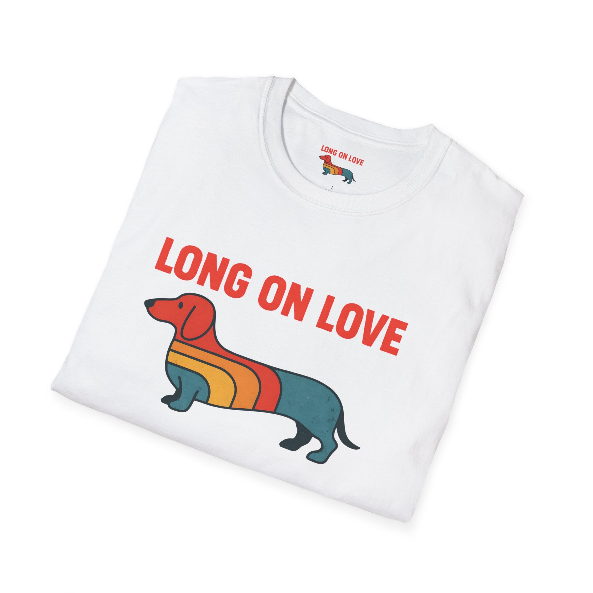Retro Rainbow Dachshund T-Shirt