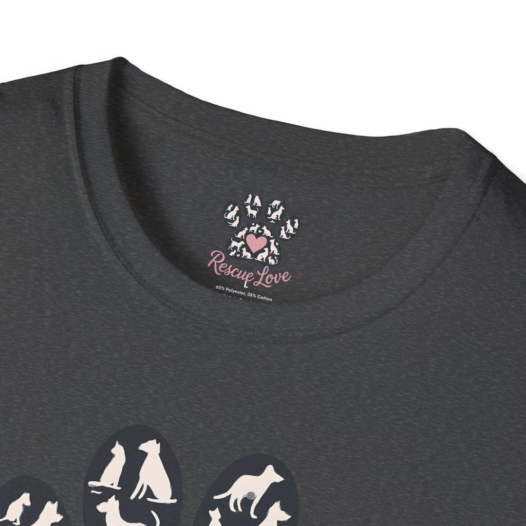 Rescue Love Paw Print T-Shirt