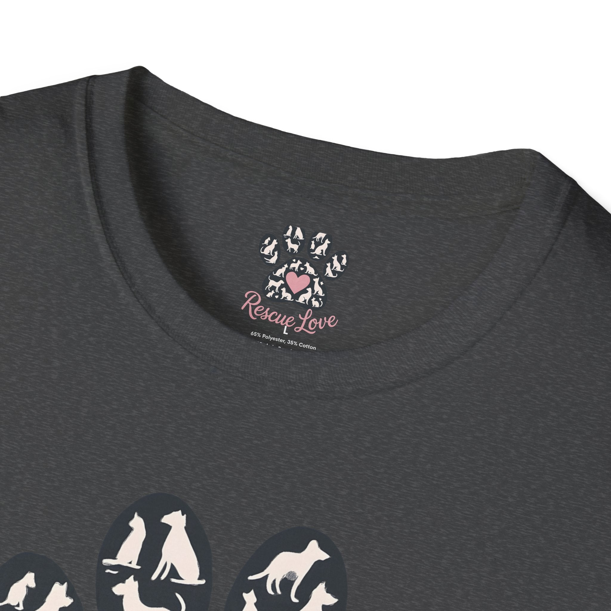 Rescue Love Paw Print T-Shirt