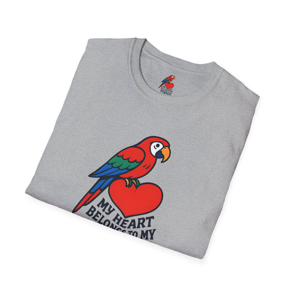 Parrot on Heart T-Shirt
