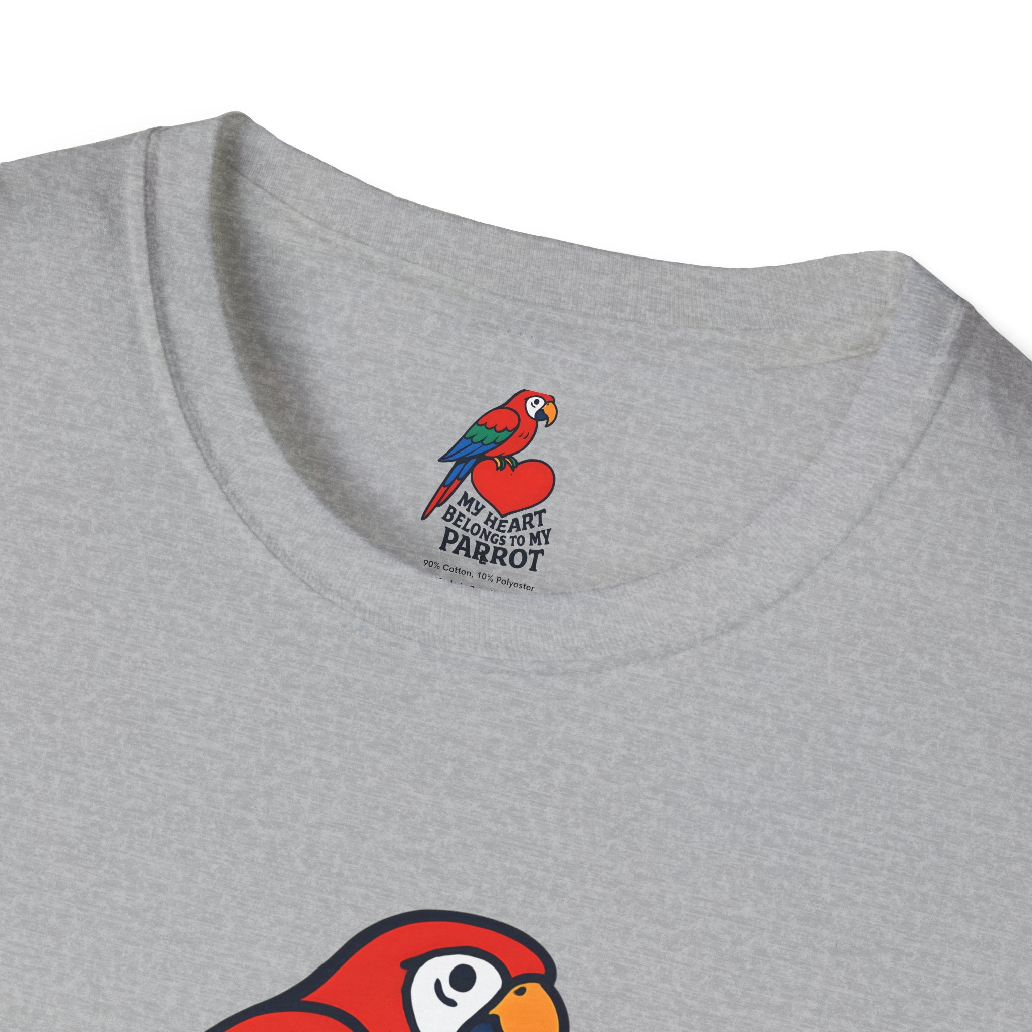 Parrot on Heart T-Shirt