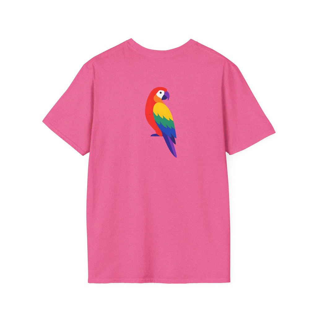 Colorful Parrot Illustration T-Shirt