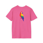 Colorful Parrot Illustration T-Shirt