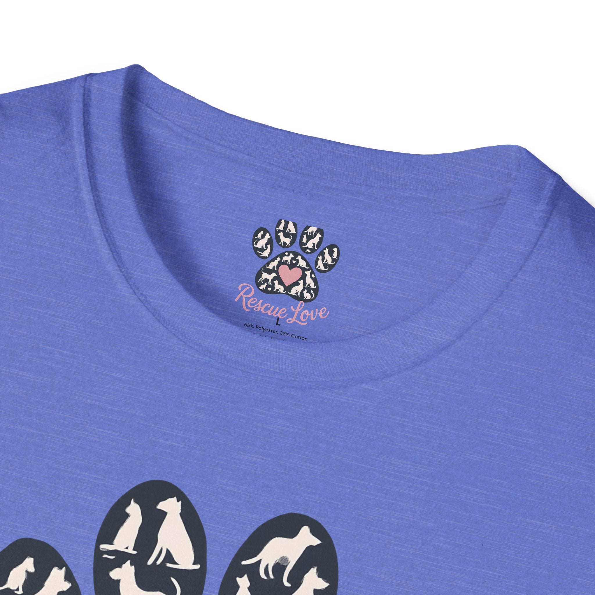 Rescue Love Paw Print T-Shirt