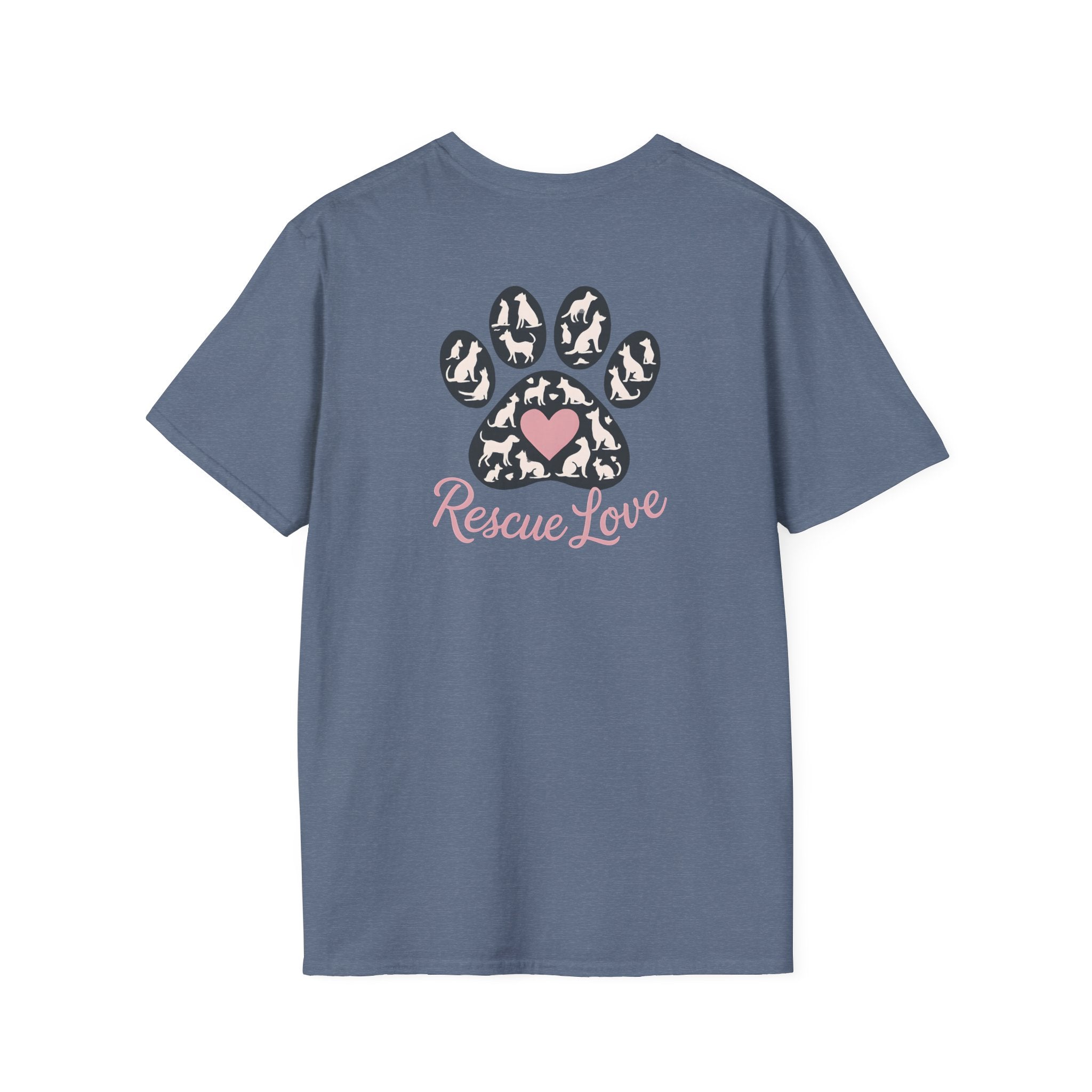 Rescue Love Paw Print T-Shirt