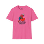 Parrot on Heart T-Shirt