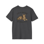 Cat With Slogan T-Shirt